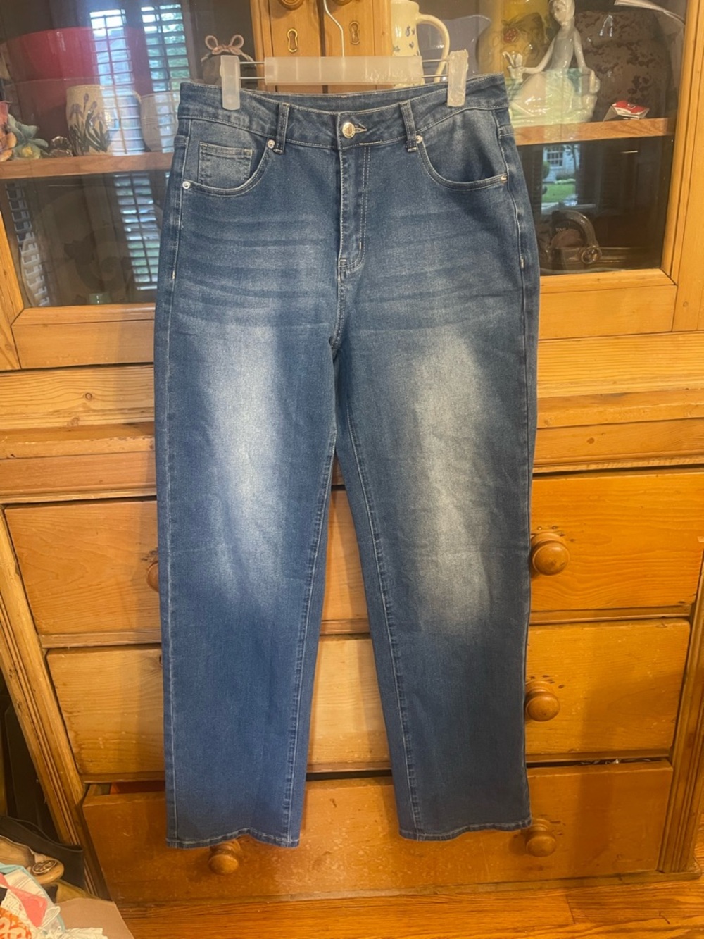 Classic High-Rise Women's Blue Jeans
